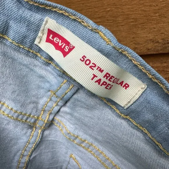 Levi’s 502 Boys Regular Taper Light Blue Jeans Size 16 - Picture 6 of 12